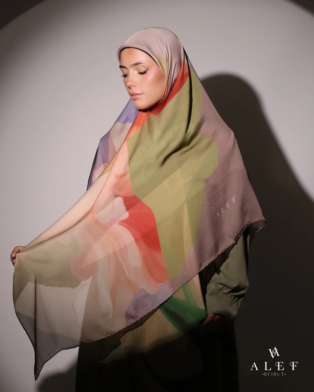 Geo, Pure silk écharpe